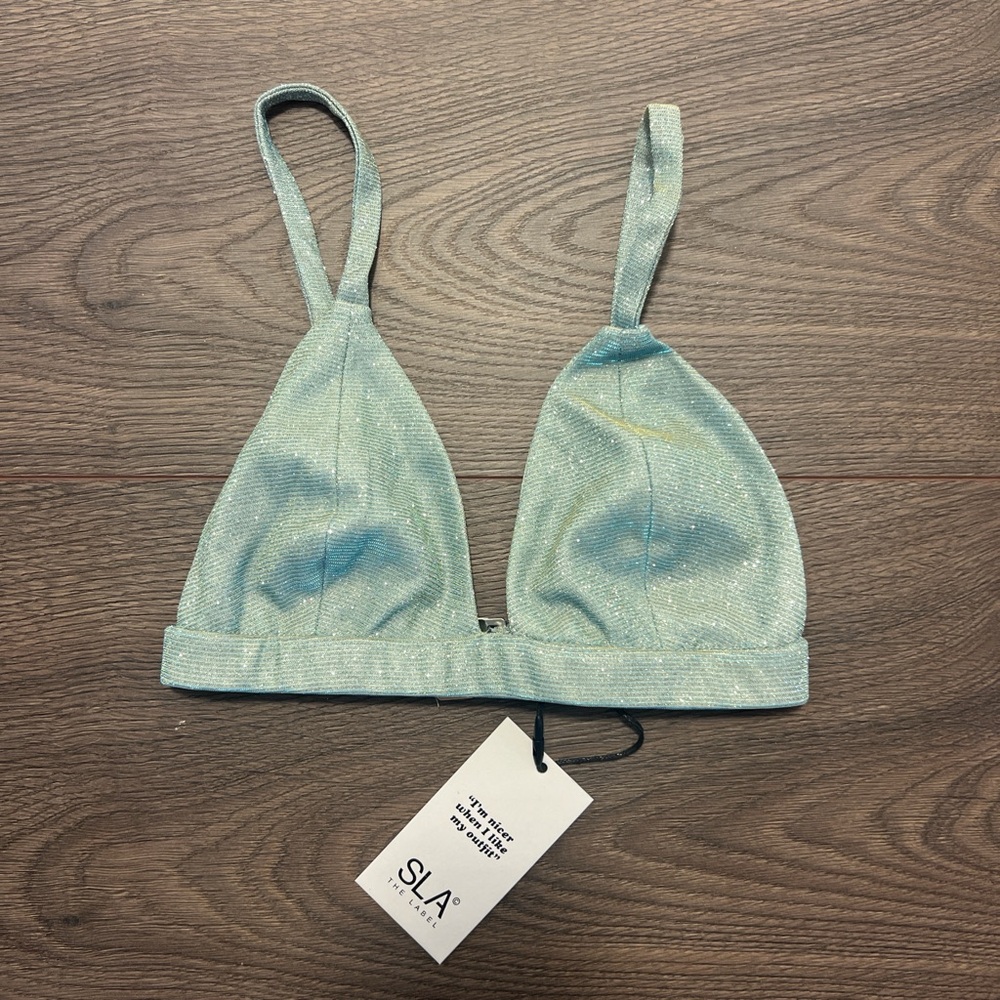 SLA The Label Mint Astrid Bralette Top